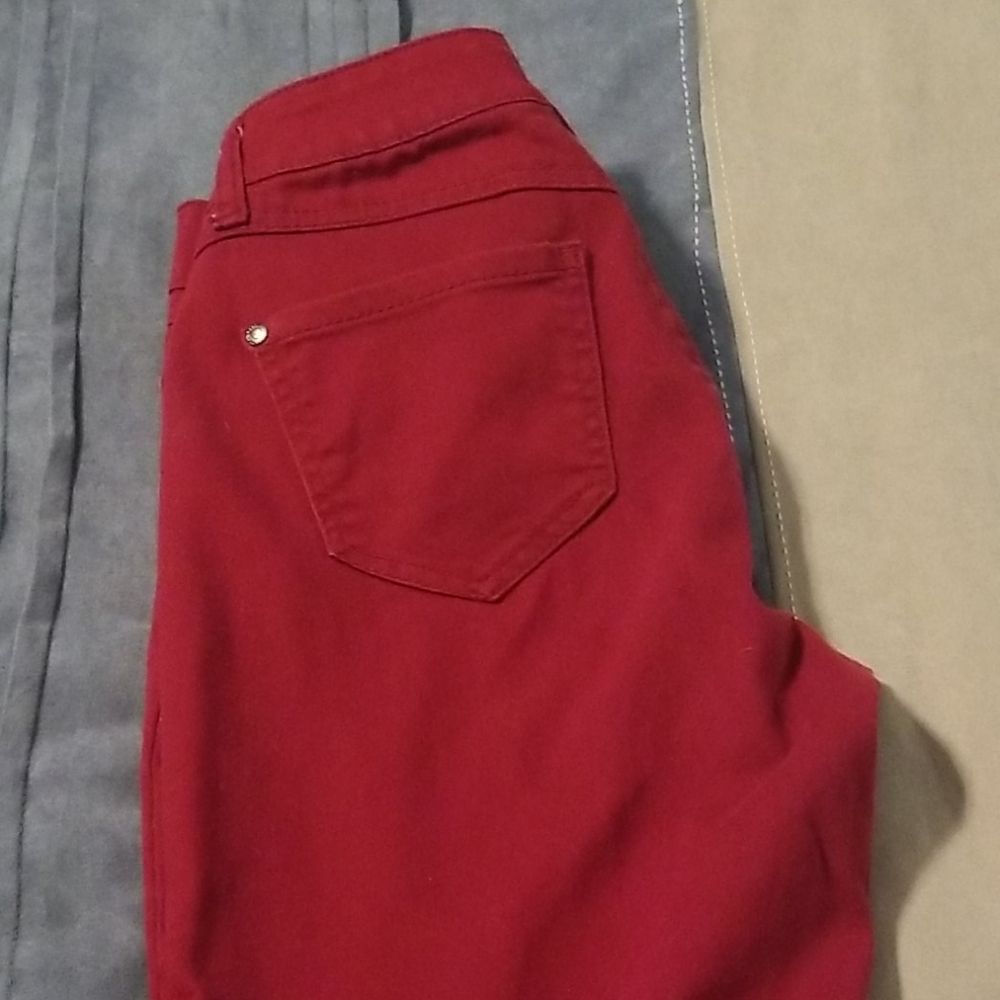 Maroon red jeans